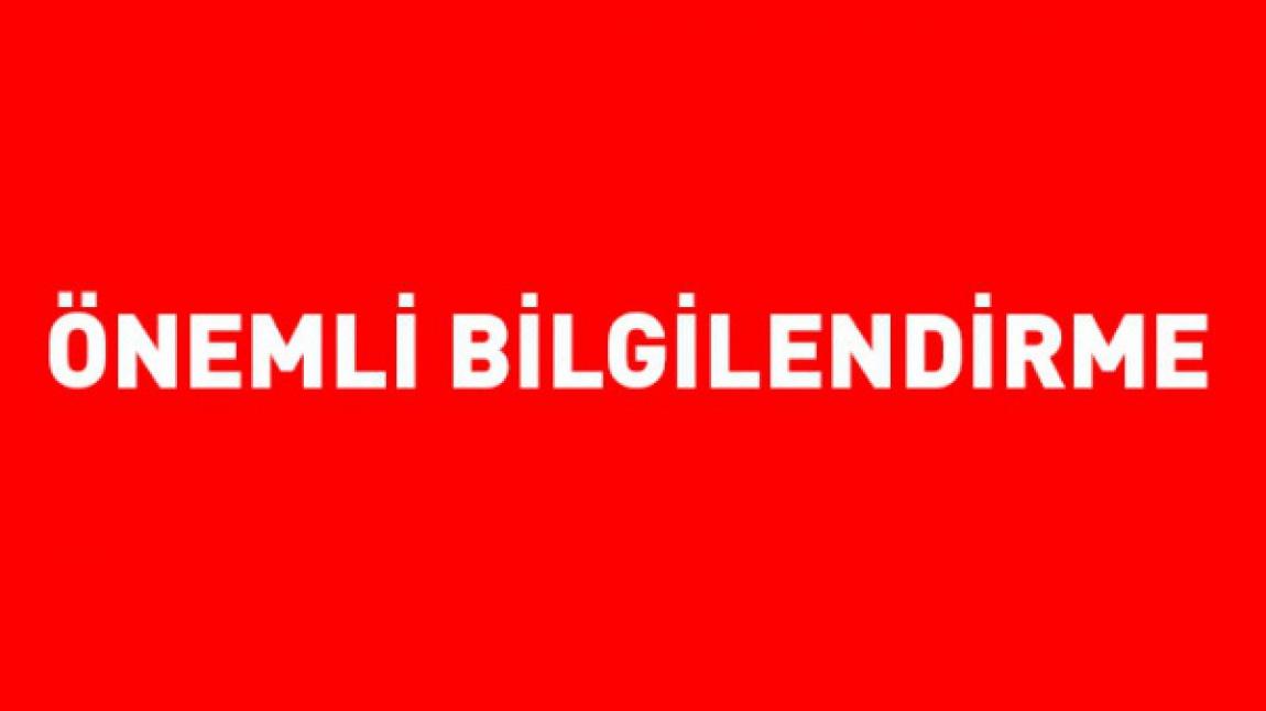 Okulumuzu Tercih Edecek Öğretmenlerimizin Dikkatine